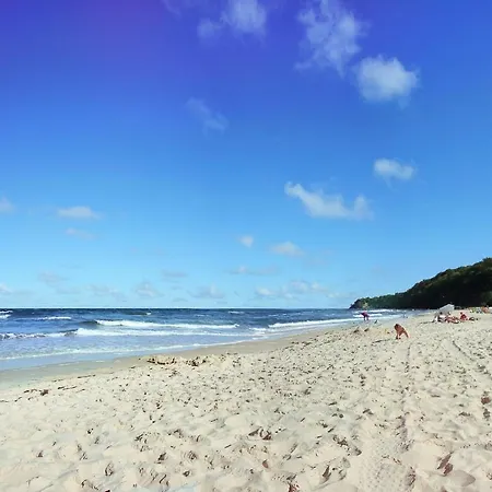 Haus Strandeck Ferienwohnung 14 Mit Sauna- Und Schwimmbadnutzung Im Ahoi Sellin غورين
